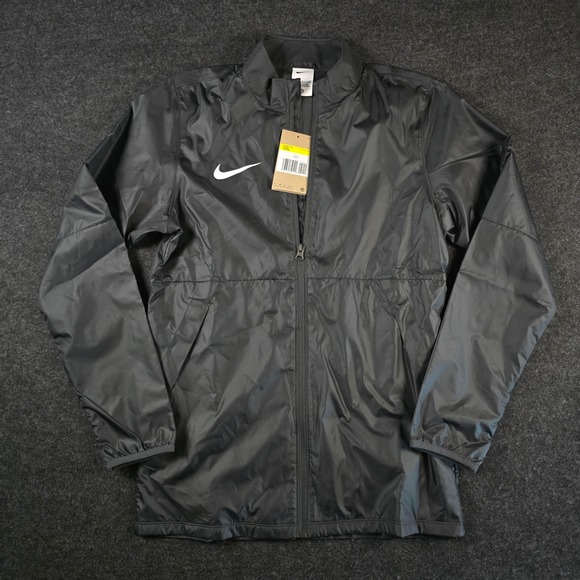 Nike Other - Nike Black Park 20 Rain Jacket Anthracite Grey Full Zip BV6881-060 Men's Small